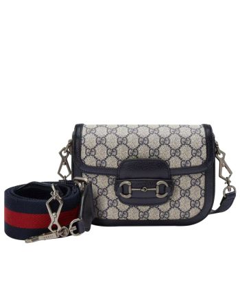 Gucci Horsebit 1955 GG Mini Bag 658574 Dark Blue