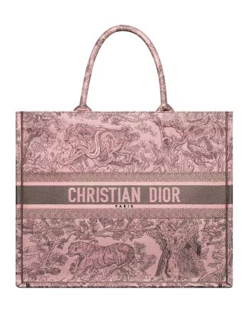 Christian Dior Large Dior Book Tote Pink