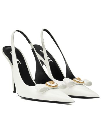 Versace Women's Gianni Ribbon High Slingback Pumps