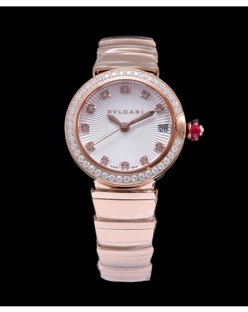 Bvlgari Lvcea Diamonds Automatic Watch White