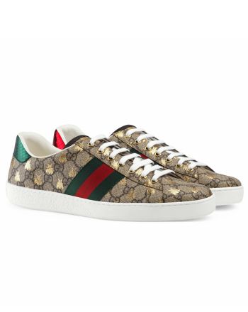 Gucci Unisex Ace GG Supreme bees sneaker 548950 Coffee