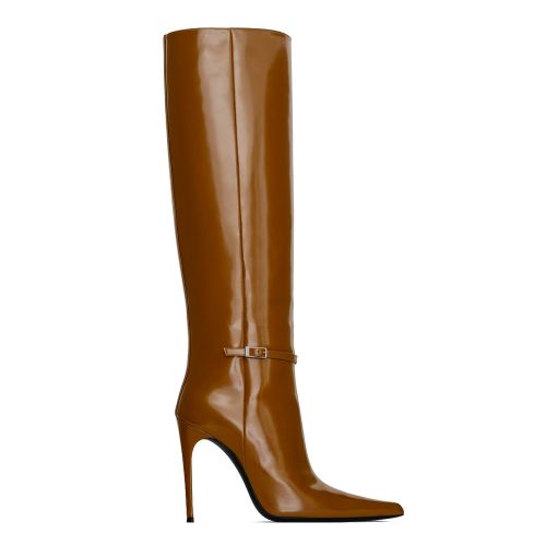 Saint Laurent Women's Vendome Boots In Glazed Leather 